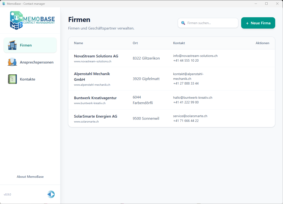 Screenshot 1 of MemoBase