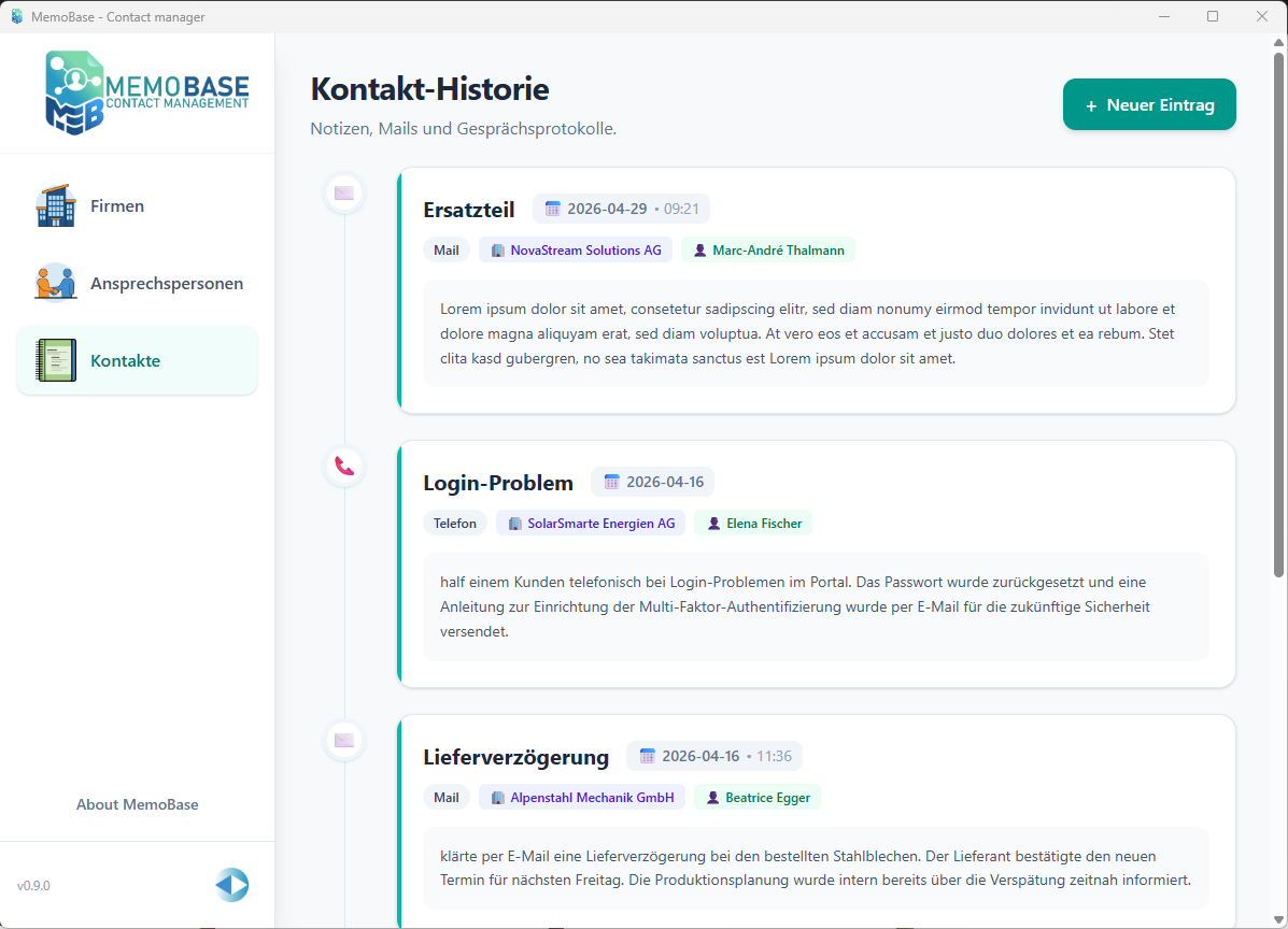 Screenshot 2 of MemoBase