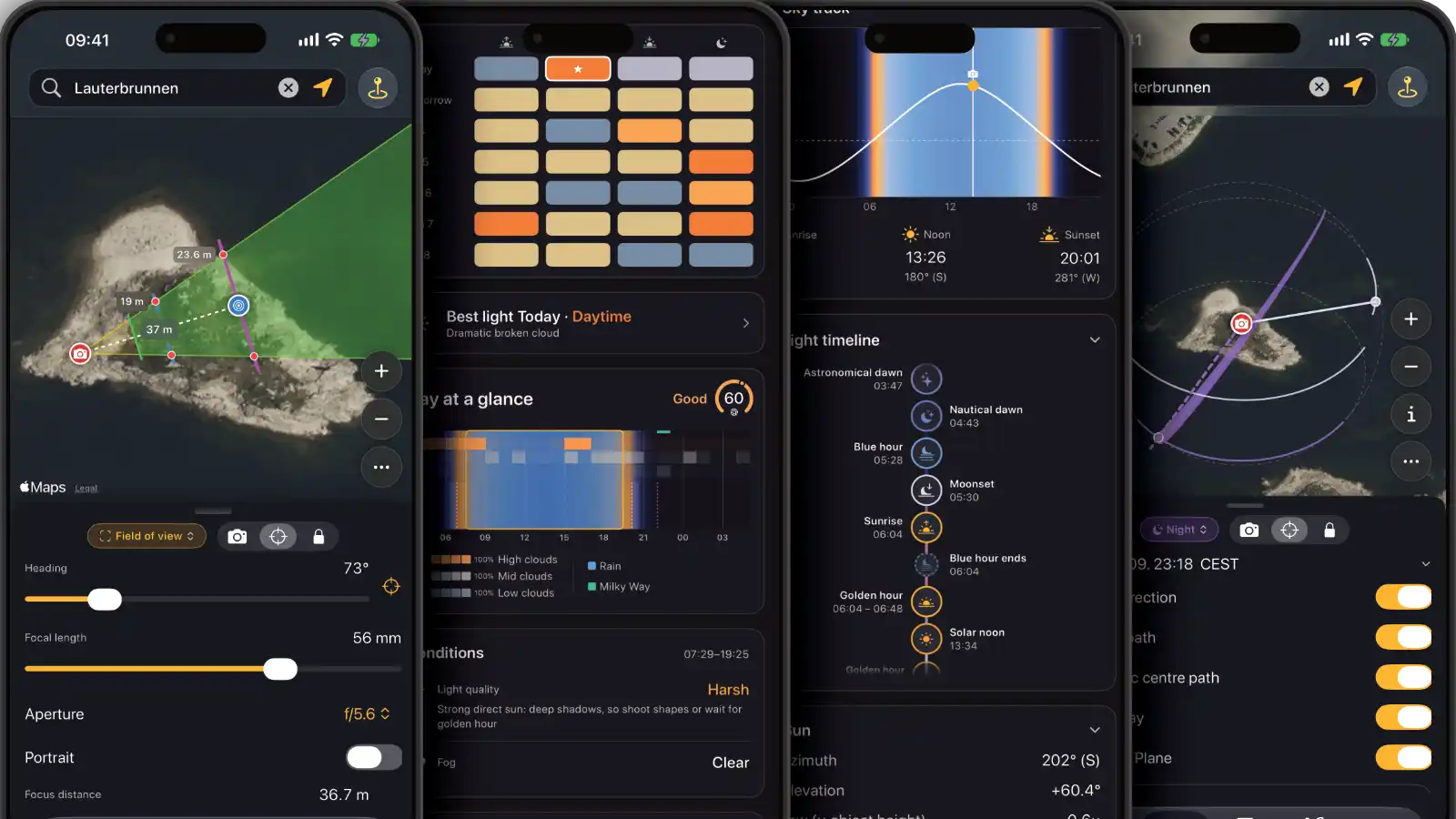 Aperilux: Planning app for landscape and astro photographers.