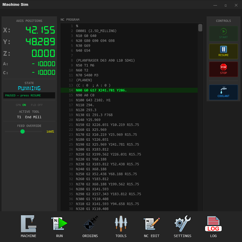 Screenshot 1 of MachineSim
